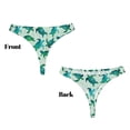 thumbnail image 3 of Balery Green Sea Turtle Tangas de Algodón para Mujer con Estampado – Ropa Interior Sexy, Transpirable, G-string-Small, 3 of 6