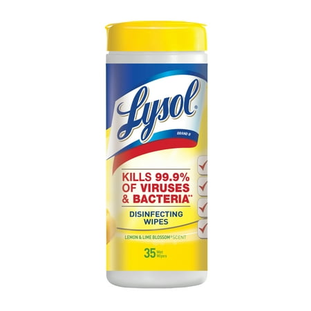 Lysol Disinfecting Wipes, Lemon & Lime Blossom, 35ct