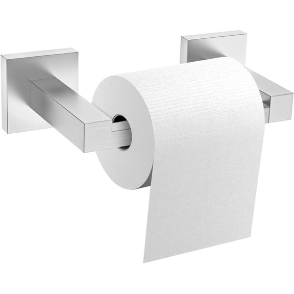 Toilet Paper Holder Wall Mount, Brushed Nickel Paper Towel Holder Double Base Large Stainless Steel Bathroom Toilet Tissue Roll Holder, Commercial Toilet Paper Dispenser