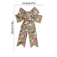 thumbnail image 3 of ChicYu Christmas Bow Christmas Decoration Festive Design Soft Texture Easy to Hang for Christmas Tree Wreath Home Party Holiday Festive Ambiance, 3 of 6