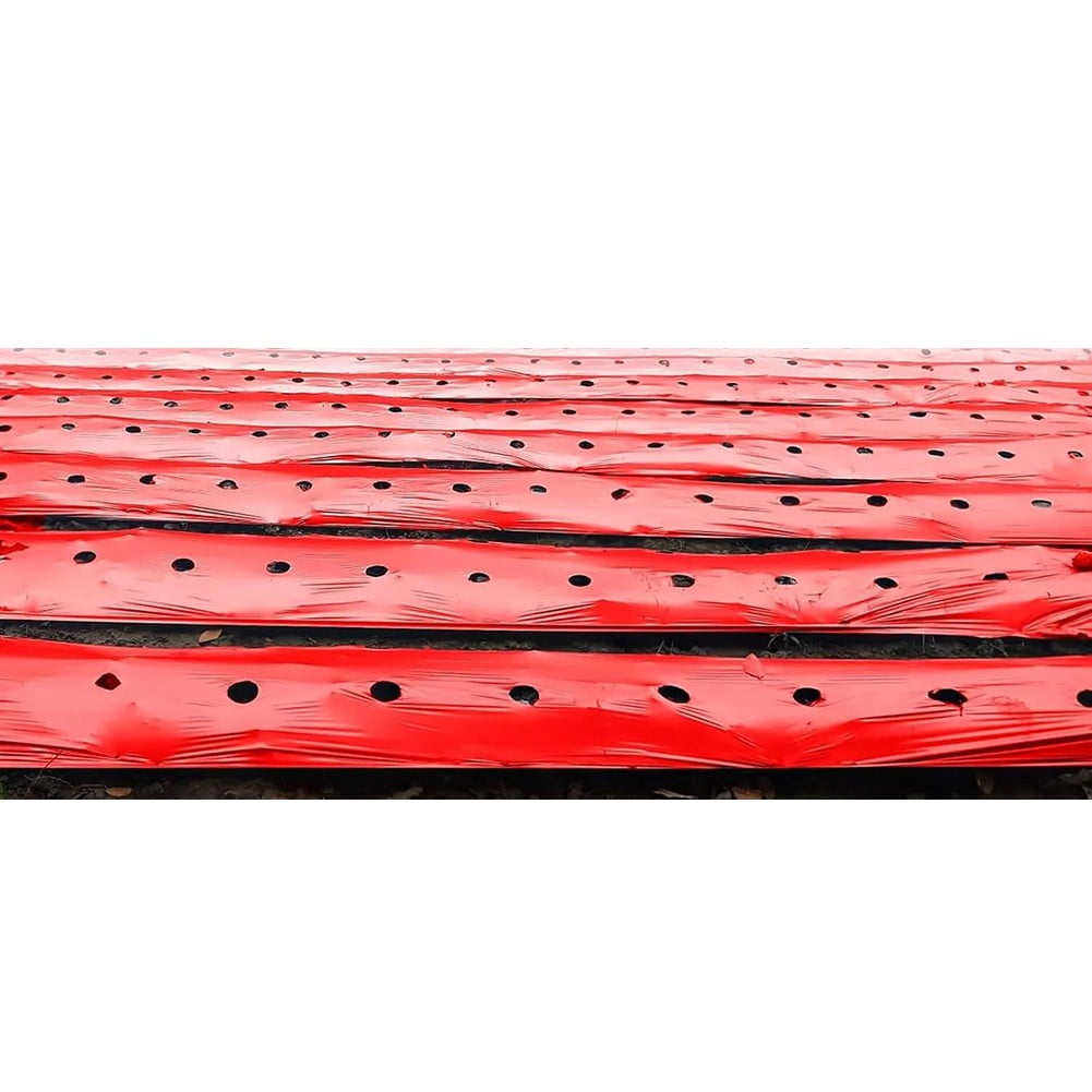 RichLink Red Plastic Mulch (4Ft X 25Ft) for Gardening Such As Strawberries,Tomatoes, Etc.
