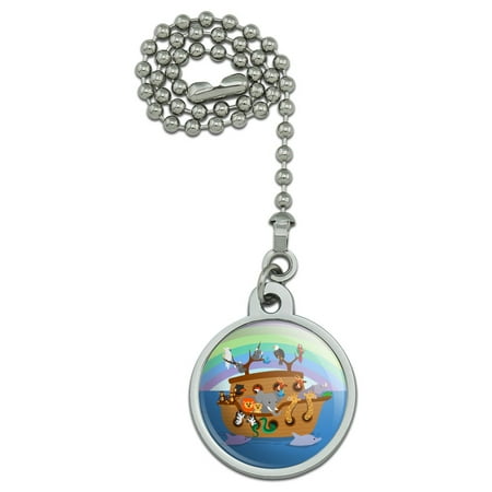 Noah's Ark with Animals Ceiling Fan and Light Pull Chain