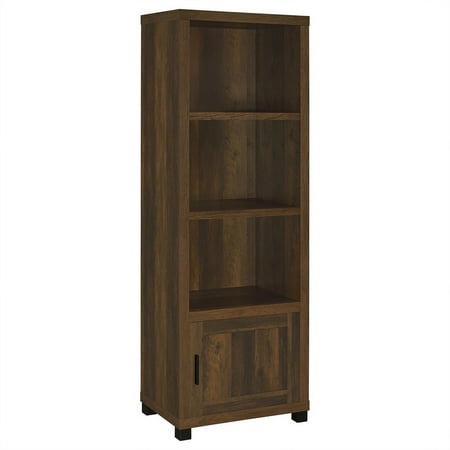 Coaster Sachin 3-shelf Transitional Wood Media Tower in Dark Pine