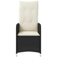 thumbnail image 3 of vidaXL Reclining Garden Chair Black, Cream White, 3 of 5