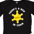 thumbnail image 4 of Inktastic There's a New Sheriff in Town Badge Boys or Girls Long Sleeve Baby Bodysuit, 4 of 5
