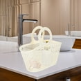 thumbnail image 3 of 2 piezas Cesta de baño portátil Basquera Canasta de tocador Aprendientes de almacenamiento Soporte de almacenamiento, 3 of 5