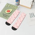 thumbnail image 7 of Rateoe Chrysanthemum Pattern Quarter Crew Socks,Toe Seamed Ankle Socks,Cotton Cushioned Breathable Athletic Crew Sports Socks, 7 of 7