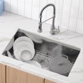 thumbnail image 1 of Fregadero de cocina VEVOR, fregaderos empotrables de acero inoxidable 304, lavabo de un solo tazón con repisa y accesorios, fregaderos para lavavajillas domesticos para estación de trabajo, 1 of 9