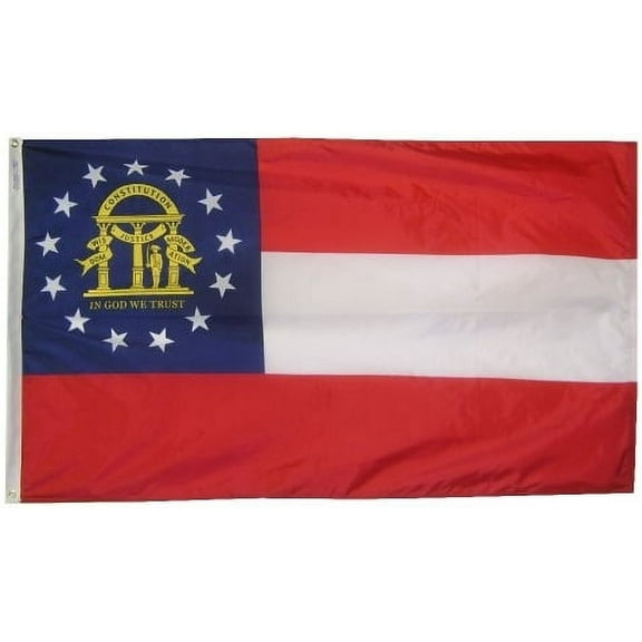 3x5' Georgia Heavy Weight Nylon flag From All Star Flags