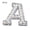 Style A, variant on Farfi 2Pcs DIY Handmade Patch Decor Fabric Adorable English Letter Shape Patch Sticker for Bag (Style E)