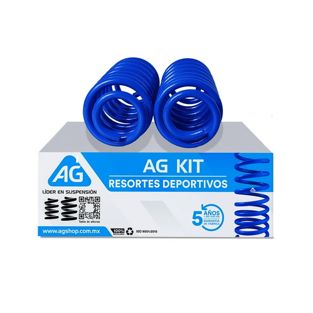 Resortes AG Kit para Auto Traseros para Seat León 2 2005 a 2012 2 Piezas Nuevos