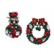 thumbnail image 5 of Broche Pin de Rhinestone Sunnimix 2pcs Árbol de Navidad Regalo y guirnalda, 5 of 5