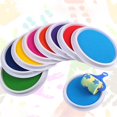 thumbnail image 4 of Colors Diy Ink Pad Stamp Finger Painting Craft Cardmaking Large Round For Kids, 4 of 5