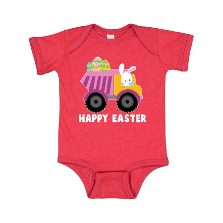 

Inktastic Happy Easter Bunny Delivering Easter Eggs Gift Baby Boy or Baby Girl Bodysuit