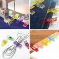 thumbnail image 2 of Pack of 100 Cloth Clips Multicolored Sewing Accessories Sewing Supplies Clip Multi-Use Sewing Machine Aids for Sewing, Quilting Clips, Crocheting, 2 of 5