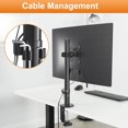 thumbnail image 4 of Single Fully Adjustable Monitor Arm Stand Mount Fits One Screen lbs for Monitor Computer Screen VESA (MD)\u, 4 of 8