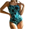 thumbnail image 1 of Traje de Baño de Bikini de Mujer Imprimido Corbata Casual Sexy Dividido de Cintura Alta Conjuntos de Playa, Traje de Baño de Nylon Spandex para la Piscina, el Mar Y las Vacaciones de Verano, 1 of 8