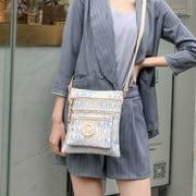 MKF Collection Beatrice Womens M Signature Multi Compartments Crossbody by Mia K - Brown