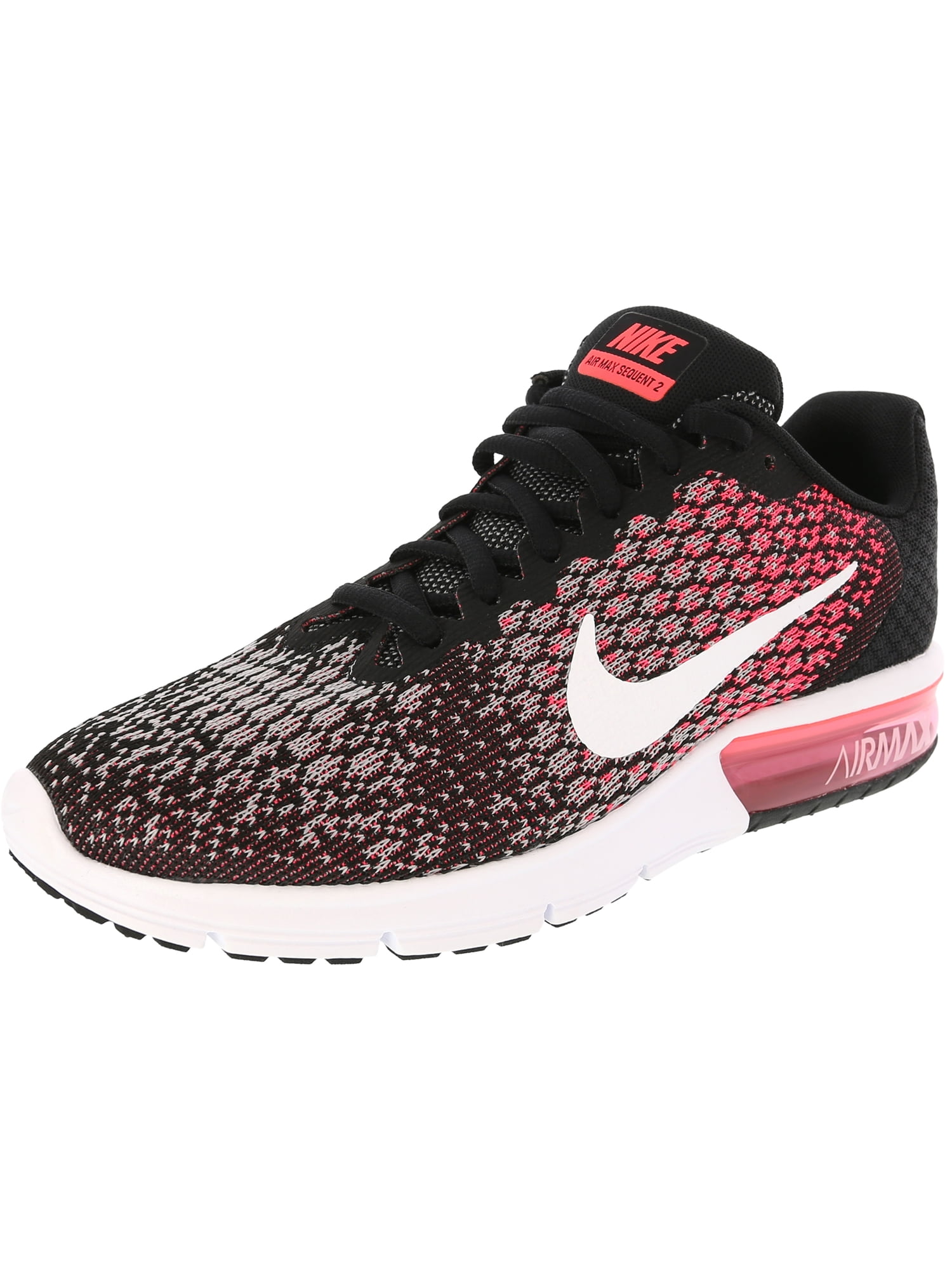 soep Modieus luister Nike Women's Air Max Sequent 2 Black / White - Racer Pink Ankle-High  Running Shoe 7.5M - Walmart.com