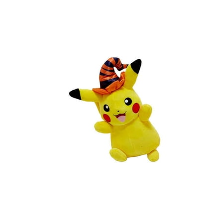 Wct Pokemon 8In Halloween Plush Pikachu Witch Hat
