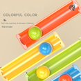 thumbnail image 4 of Colorful Track Slide Rolling Ball Ramp Toy Set, Early Education Puzzle Tapping Toy, Paired With 4 Rolling Balls, Suitable For Children, Montessori Toy, Fun Gift For Boys And Girls, 4 of 4