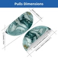 thumbnail image 2 of HemaKayy 6 Pack 3.5" Decorative Cabinet Knobs - Elegant ABS Glass Cup Handles for Home Furniture Decor - Dresser Drawer Door Pulls - Perfect for Kitchen Bedroom - Unique Marble Texture, 2 of 7
