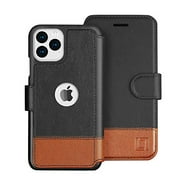 LUPA iPhone 11 Pro Max Wallet Case -Slim iPhone 11 Pro Max Flip Case with Credit Card Holder - for Women & Men - Faux Leather i Phone 11 Pro Max Purse Cases - Smoky Cedar - 6.5 inch Display