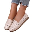 thumbnail image 5 of Xiaoxatg Women's Casual On Shoes Breathable Comfortable Flat Loafers for Daily Wear Ideal for Spring Summer Fall Walking Versatile Footwear for Any Occasion 7.5 Beige, 5 of 9