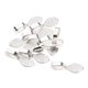 thumbnail image 3 of 10 colgantes con engaste plano plateado para pegar, ideales para la fabricación de joyas. UNA, 3 of 9