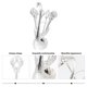 thumbnail image 3 of Juego de cubiertos de postre en forma de cisne Tenedor Cuchara Base de almacenamiento de cucharas de aleación de zinc con 6 cucharas de cisne de metal plateado Feliz Sencillez, 3 of 5