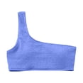 thumbnail image 3 of Bigetiay Women's Bikini Tops One Shoulder Cut-Out Bathing Suit Top Athletic Swimwear Top Only, Size M, 3 of 3