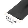thumbnail image 3 of Uxcell Heat Shrink Tubing, Shrink Tube Cable Sleeve 3.3ft Black 1.97 in, 3 of 6