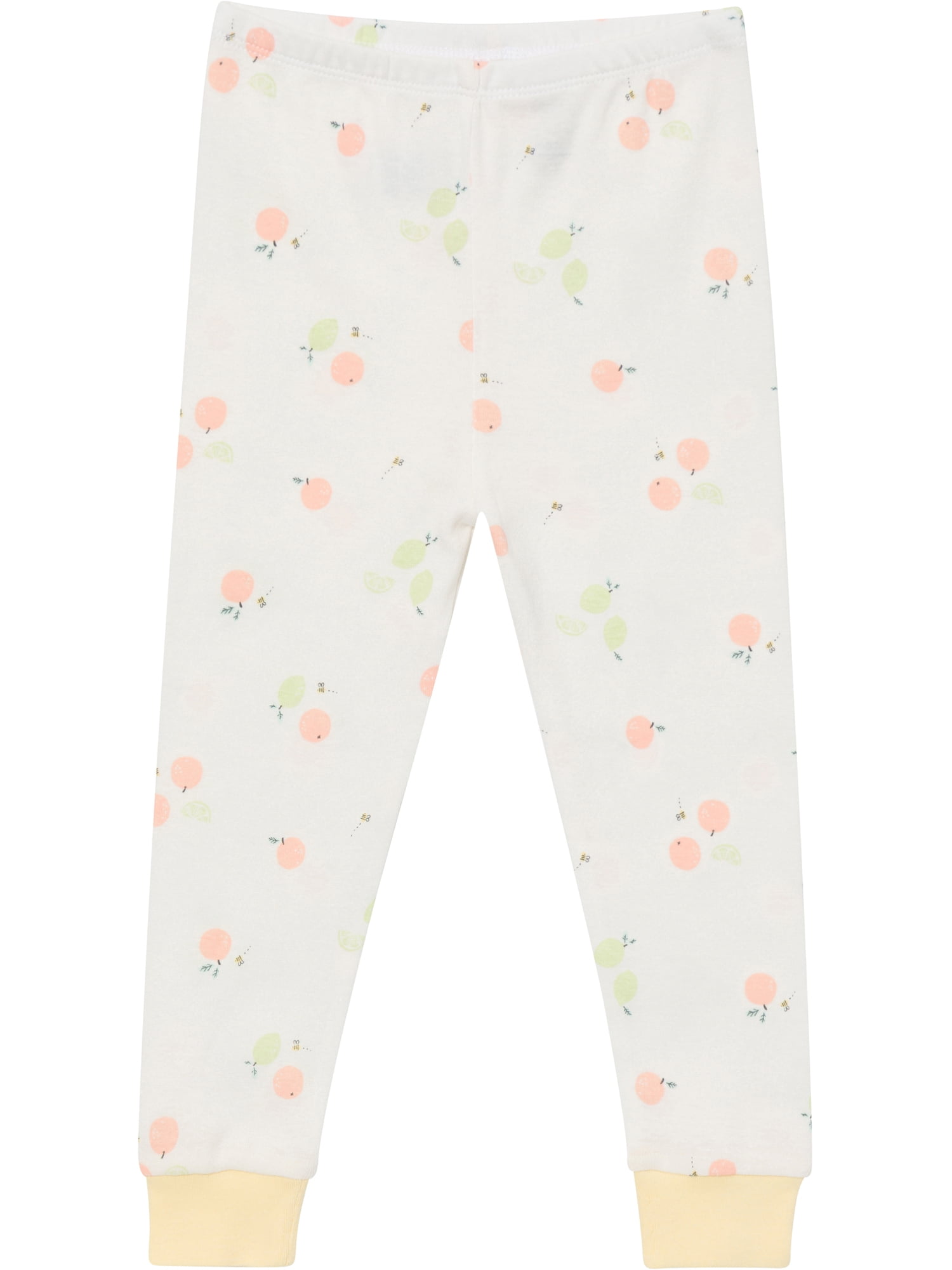 Gerber Toddler Neutral Tight Fitting Pajama Set, 4-Piece, Sizes 12 Months - 5T