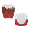 thumbnail image 2 of Chririnla Office Chair Cover Poinsettia Christmas Pattern with Removable Breathable Office Computer Chair Covers for Gaming Chairs, 2 Pcs Office Chair Covers, 2 of 8