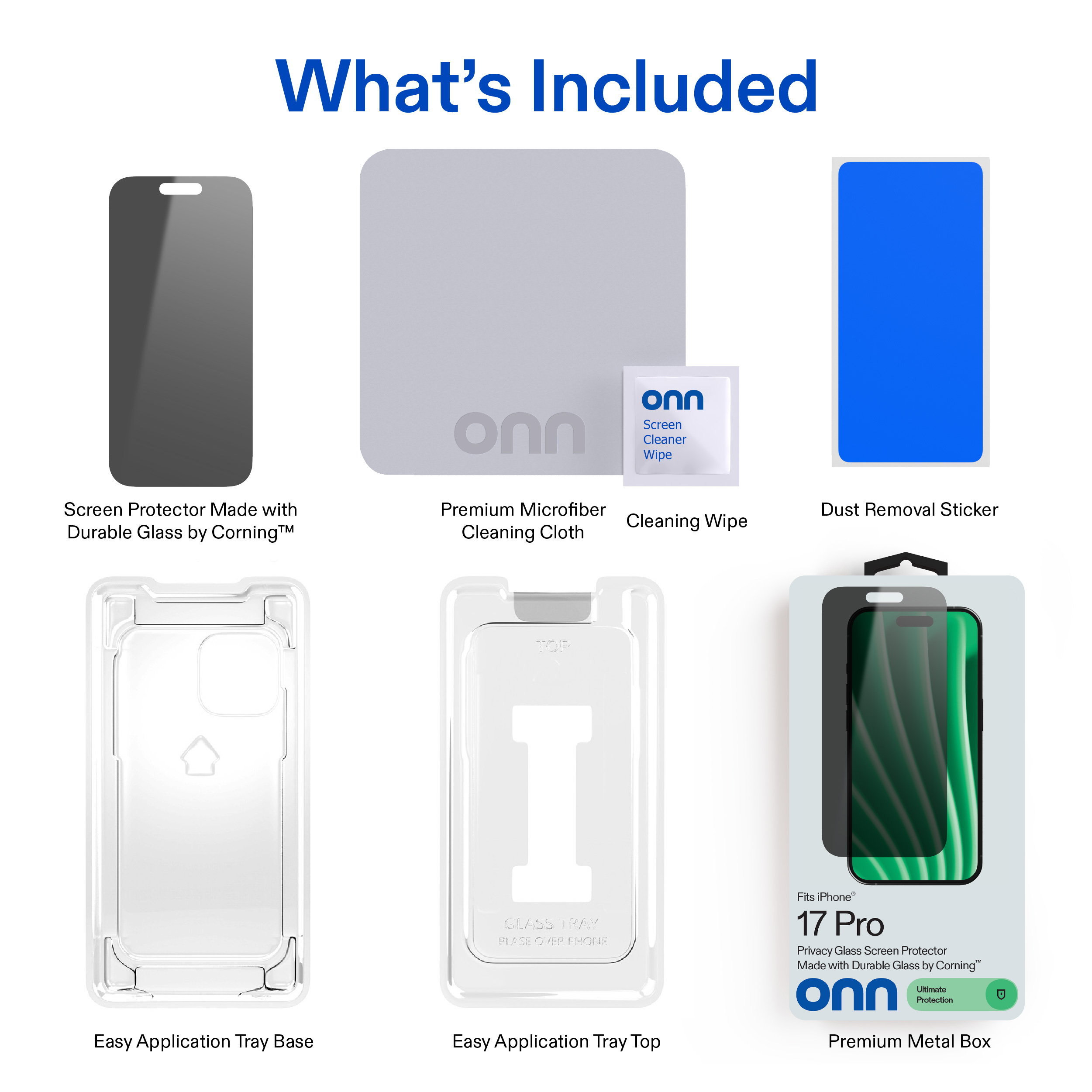 onn Privacy Glass Screen Protector for iPhone 17 Pro photo 6