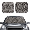 thumbnail image 2 of Daiia Hand Drawn Snake 2PCS Car Windshield Sun Shade, Foldable Sun Shield for Car Front Window, Auto Sun Blocker Visor Protector Universal for Truck SUV Pickup-Small, 2 of 7