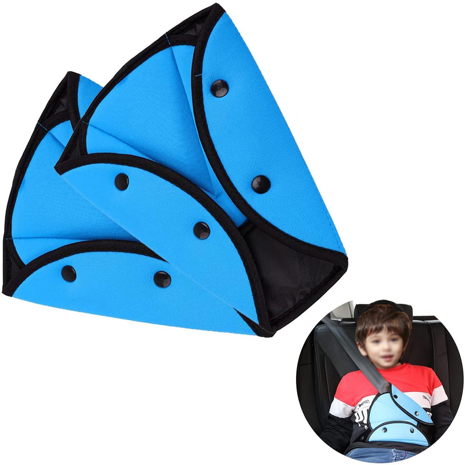 2 Pack Seat Belt Adjuster for Kids, Triangle Seatbelt Adjuster for