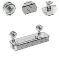 thumbnail image 6 of TISHITA Removable Suction Cup Shower Shelf Bathroom Shower Organizer Tidy Basket Simple Detachable Shower Shelf for Shower Rooms Accs Gray, 6 of 8