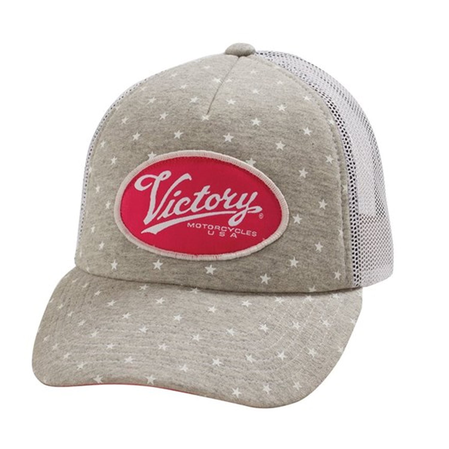 Brand New Victory Motorcycle Flames Grey/Black Hat 