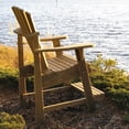 thumbnail image 2 of Adirondack Balcony Pub Chair with attached Footrest and designed seating height providing  better views over deck, porch, and condo reilings.  Pressure Treated Solid Wood - Made in the USA, 2 of 8