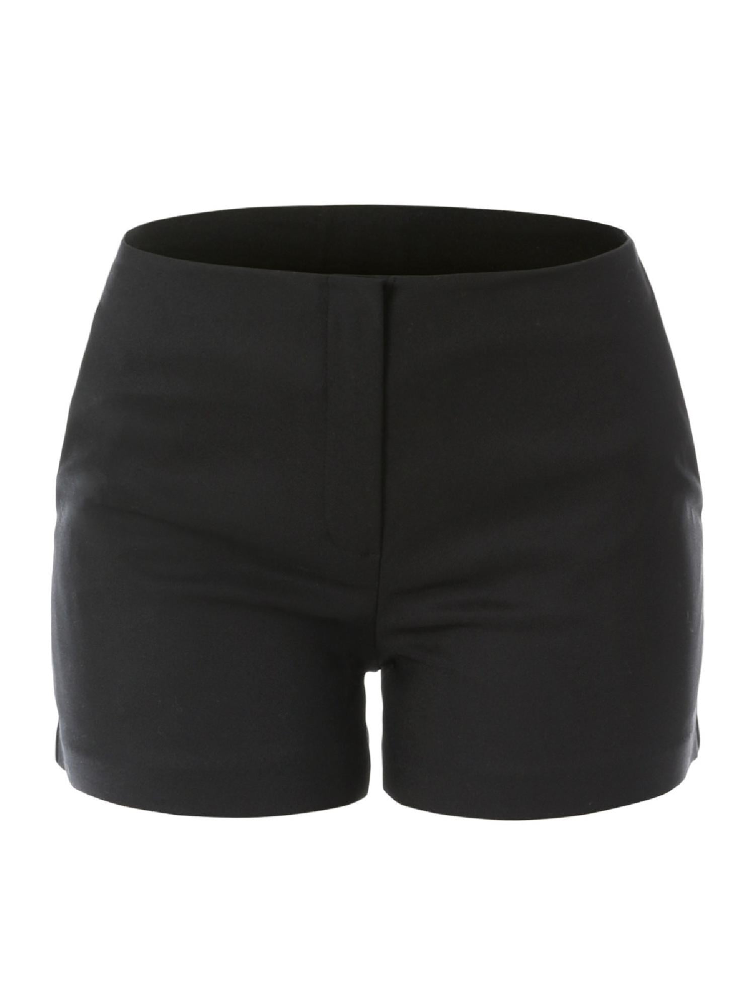 MixMatchy Women's High Waisted Hidden Hook and Eye Office Shorts