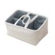 thumbnail image 2 of Cesta de almacenamiento tejida multifunción, resistente, ligera, portátil, organizador de almacenamiento Blanco, 2 of 9