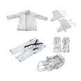 thumbnail image 4 of 5x Traje de papel de aluminio Resistente al calor C Chaqueta con capucha Cómodo Regalo Cubrezapatos 2XL Ropa de protección para acerías, 4 of 9