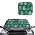 thumbnail image 2 of Xecao Christmas Trees for Foldable Car Sun Shades (2-Pack) offer sun protection with an easy-fold design for convenient windshield shading., 2 of 7