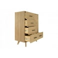 thumbnail image 6 of Limari Home Claire Contemporary Veneer Wood and Metal Chest in Walnut Natural, 6 of 10