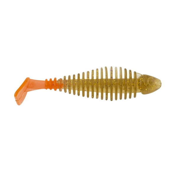 Matzuo MTZGK3.5OY Gaikotsu Lot de 8 nageurs côtelés de 8,9 cm, queue de feu dorée Gaikotsu Lot de nageurs côtelé