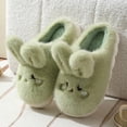 thumbnail image 3 of Zapatillas de algodón de felpa con suela gruesa para mujer, pantuflas de algodón antideslizantes con suela blanda para el hogar, invierno, 3 of 5