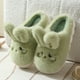 thumbnail image 3 of Zapatillas de algodón de felpa con suela gruesa para mujer, pantuflas de algodón antideslizantes con suela blanda para el hogar, invierno, 3 of 5