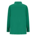 thumbnail image 5 of Ayolanni Womens Winter Coats on Only Green Jean Solid Long Sleeve Jackets Jackets for Ladies, 5 of 6