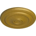 thumbnail image 3 of Ekena Millwork 15 7/8"OD x 1 1/2"P Kepler Traditional Ceiling Medallion (For Canopies up to 3 3/4"), Hand-Painted Pharaohs Gold, 3 of 5